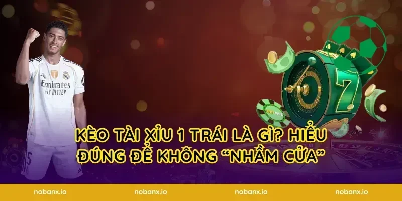 Kèo tài xỉu 1 trái là gì? Hiểu đúng để không “nhầm cửa”